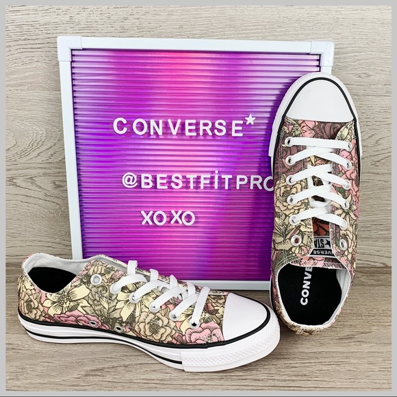 converse all star floral ox